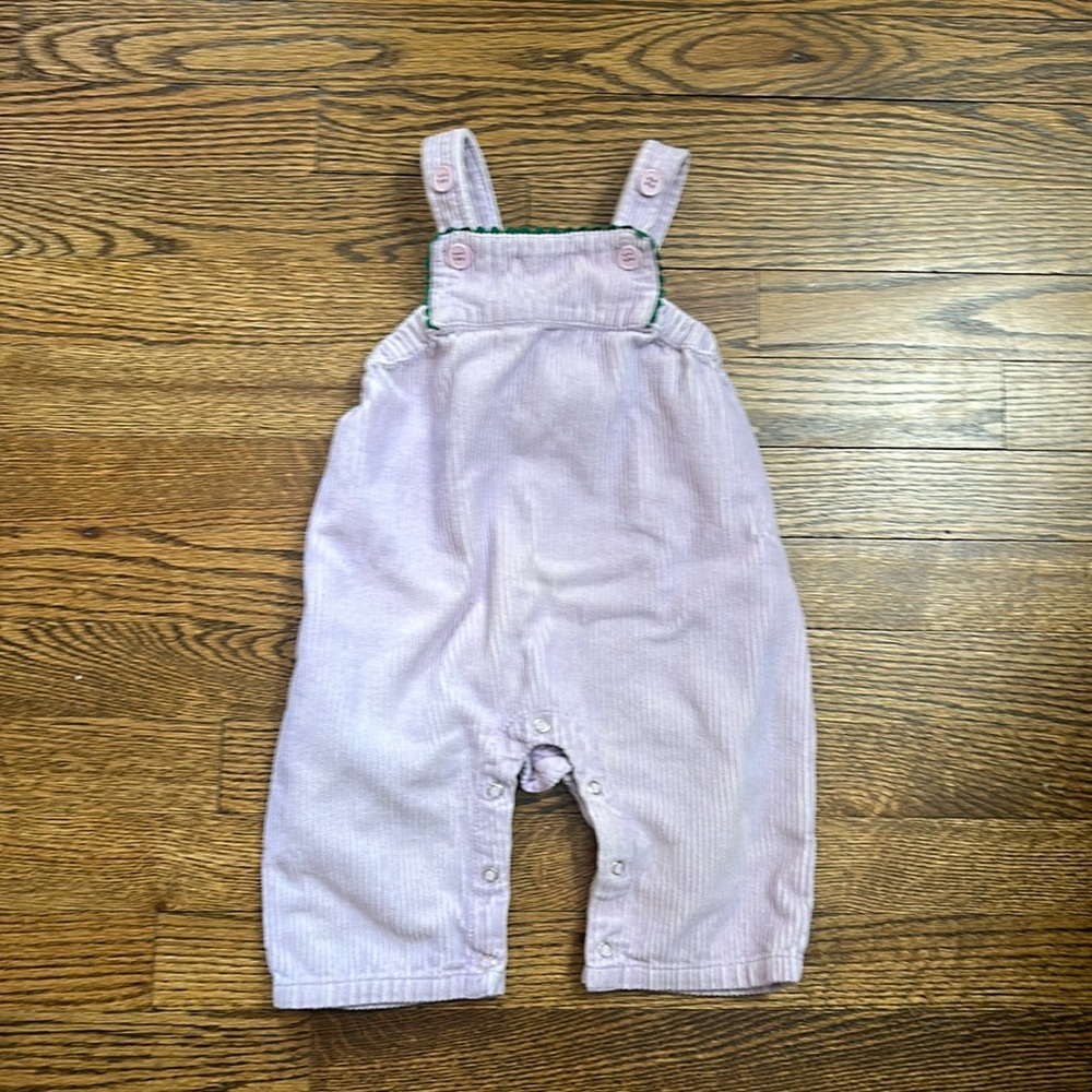 Light purple corduroy girls overalls 12M